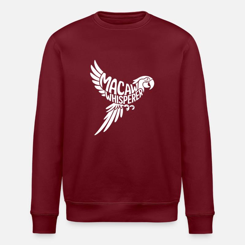Parrot Lover Design - Stanley/Stella ROLLER Unisex Organic Sweatshirt - burgundy