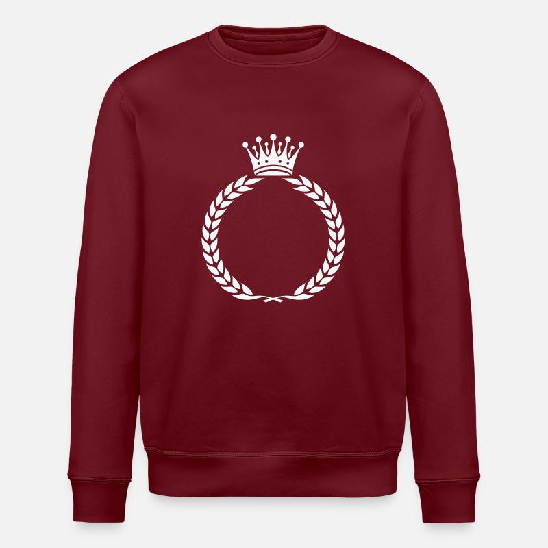 kranz krone - Stanley/Stella Unisex Bio-Sweatshirt ROLLER - Burgunderrot