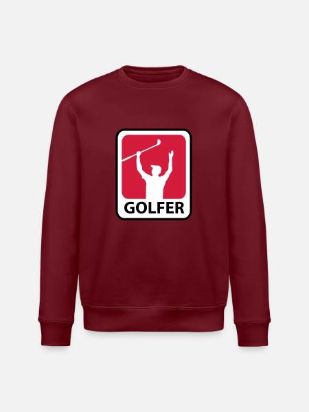 Golf - Stanley/Stella ROLLER Unisex Organic Sweatshirt - burgundy
