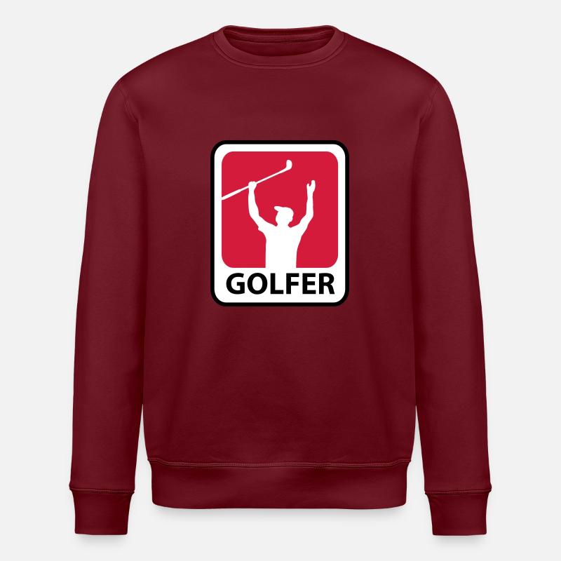 Golf - Stanley/Stella ROLLER Unisex Organic Sweatshirt - burgundy