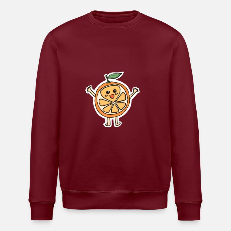 Orange heureuse - Sweat bio ROLLER Stanley/Stella Unisexe - bordeaux
