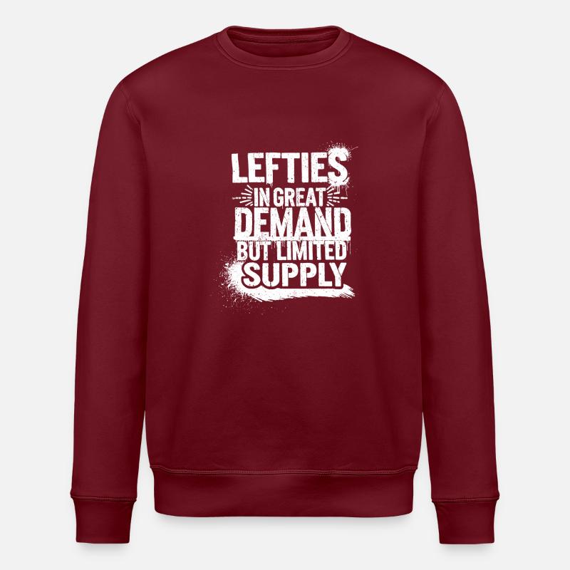 Les gauchers sont uniques - Sweat bio ROLLER Stanley/Stella Unisexe - bordeaux