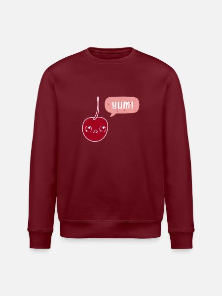 Yummy Cherry - Stanley/Stella Unisex Bio-Sweatshirt ROLLER - Burgunderrot