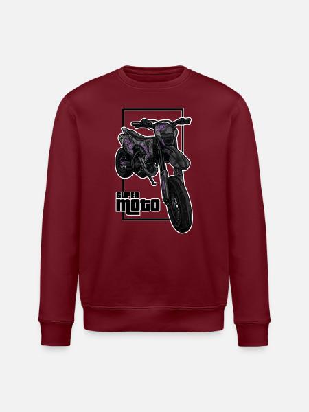 Supermoto - Supermotard - Stanley/Stella Unisex Bio-Sweatshirt ROLLER - Burgunderrot
