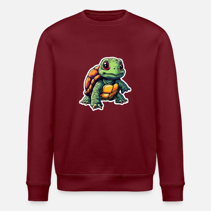 SCHILDKRÖTE - Stanley/Stella Unisex Bio-Sweatshirt ROLLER - Burgunderrot