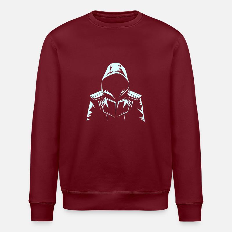 VISUALIZATION - Stanley/Stella ROLLER Unisex Organic Sweatshirt - burgundy