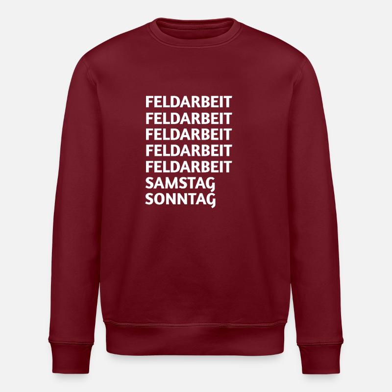 Field work - Stanley/Stella ROLLER Unisex Organic Sweatshirt - burgundy