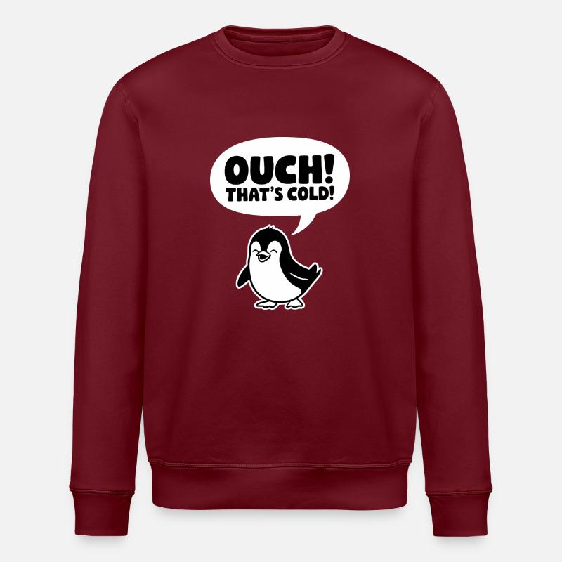 Ouch! That's Cold! - Stanley/Stella ROLLER Unisex Organic Sweatshirt - burgundy