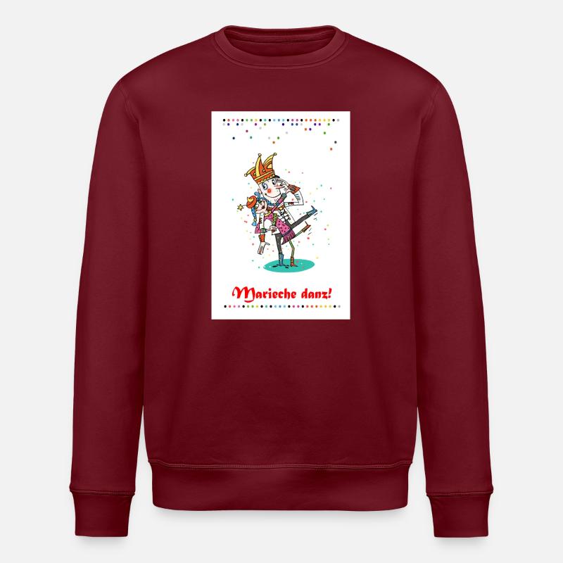 Karneval in Köln - Stanley/Stella Unisex Bio-Sweatshirt ROLLER - Burgunderrot