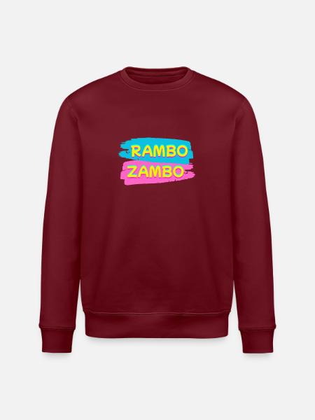 RAMBO ZAMBO - Stanley/Stella Unisex Bio-Sweatshirt ROLLER - Burgunderrot
