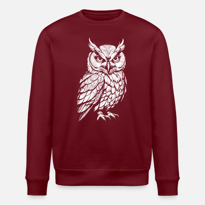 Hibou - Sweat bio ROLLER Stanley/Stella Unisexe - bordeaux