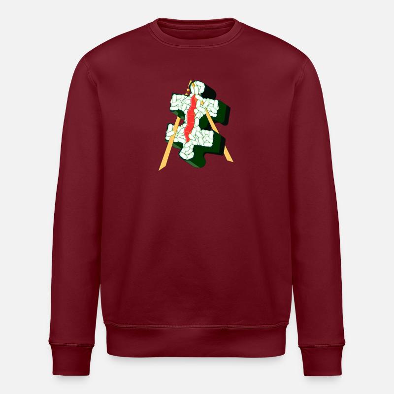 SUSHI PIECE - Stanley/Stella ROLLER Unisex Organic Sweatshirt - burgundy