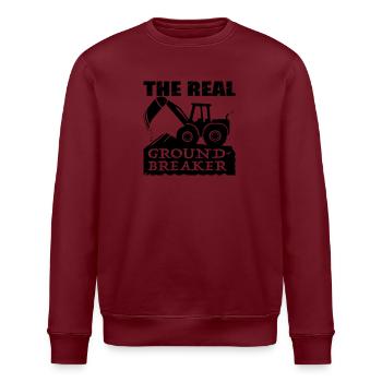 Radlader – Der wahre Wegbereiter - Stanley/Stella Unisex Bio-Sweatshirt ROLLER - Burgunderrot - Vorne - Nik (191cm)