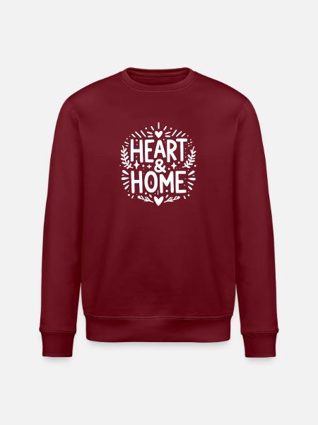 Heart and Home - Stanley/Stella ROLLER Unisex Organic Sweatshirt - burgundy