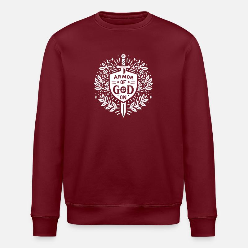 L’armure de Dieu sur - Sweat bio ROLLER Stanley/Stella Unisexe - bordeaux