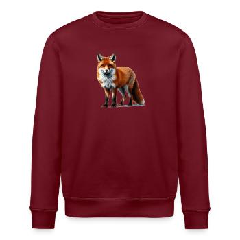 Fuchs - Stanley/Stella Unisex Bio-Sweatshirt ROLLER - Burgunderrot - Vorne - Nik (191cm)
