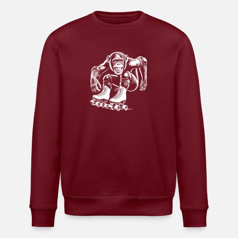 Rollschuhe - Stanley/Stella Unisex Bio-Sweatshirt ROLLER - Burgunderrot