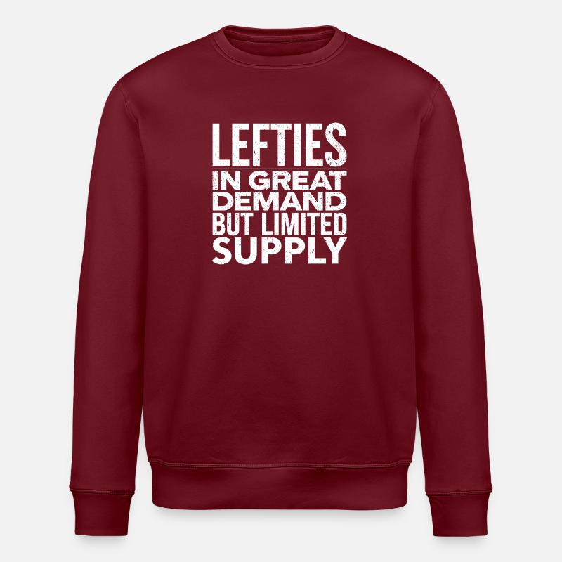 Left-handers with style wanted - Stanley/Stella ROLLER Unisex Organic Sweatshirt - burgundy