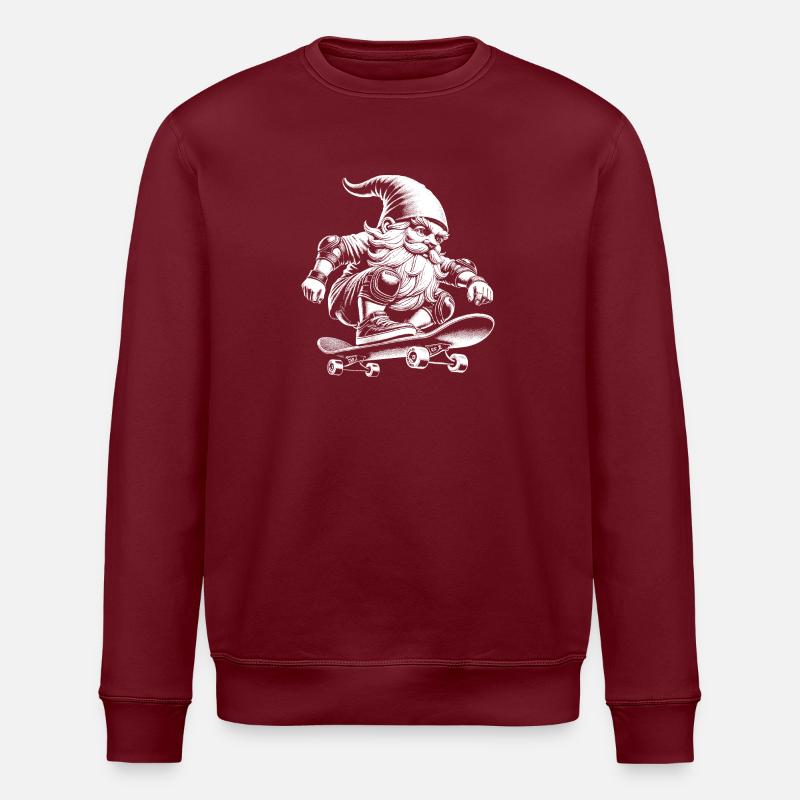 Skateboard - Stanley/Stella Unisex Bio-Sweatshirt ROLLER - Burgunderrot