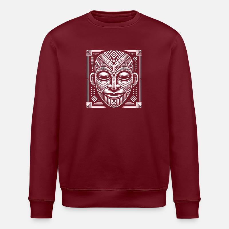 Mask - Stanley/Stella ROLLER Unisex Organic Sweatshirt - burgundy