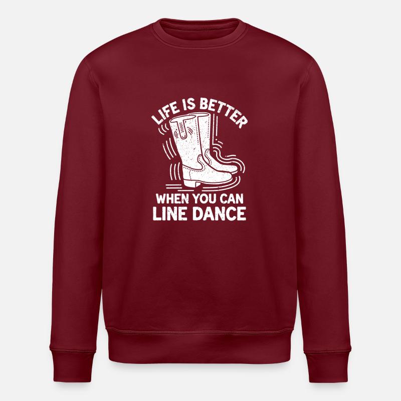 Danse de style western - Sweat bio ROLLER Stanley/Stella Unisexe - bordeaux