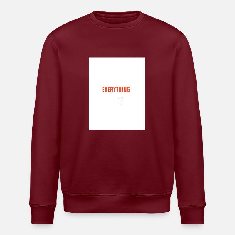 Everything Statement - Stanley/Stella Unisex Bio-Sweatshirt ROLLER - Burgunderrot