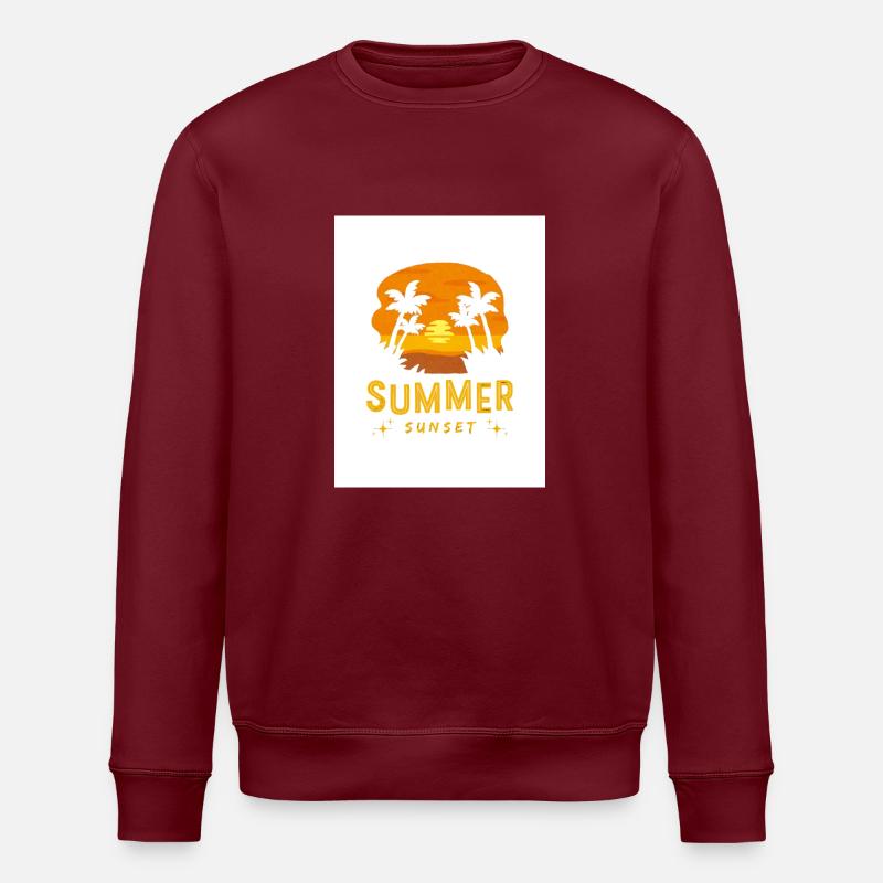 Summer Design - Stanley/Stella ROLLER Unisex Organic Sweatshirt - burgundy