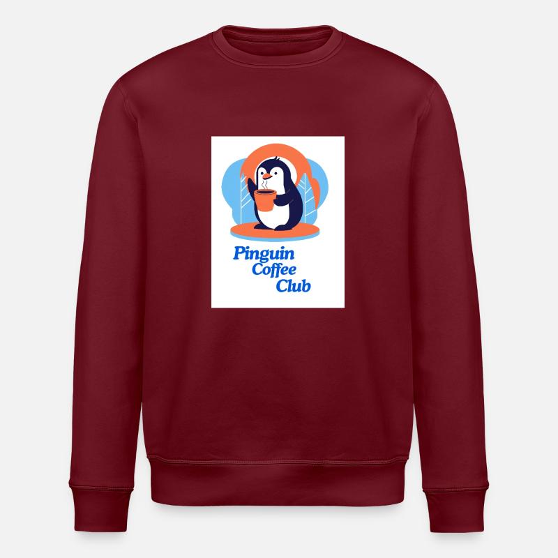 Penguin Coffee Club - Sweat bio ROLLER Stanley/Stella Unisexe - bordeaux