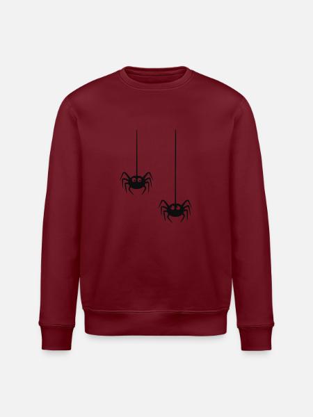 Spinne - Spider - Duo - Stanley/Stella Unisex Bio-Sweatshirt ROLLER - Burgunderrot