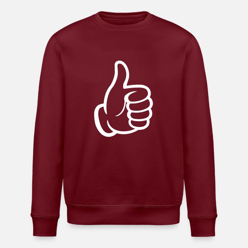 like hand - Stanley/Stella Unisex Bio-Sweatshirt ROLLER - Burgunderrot