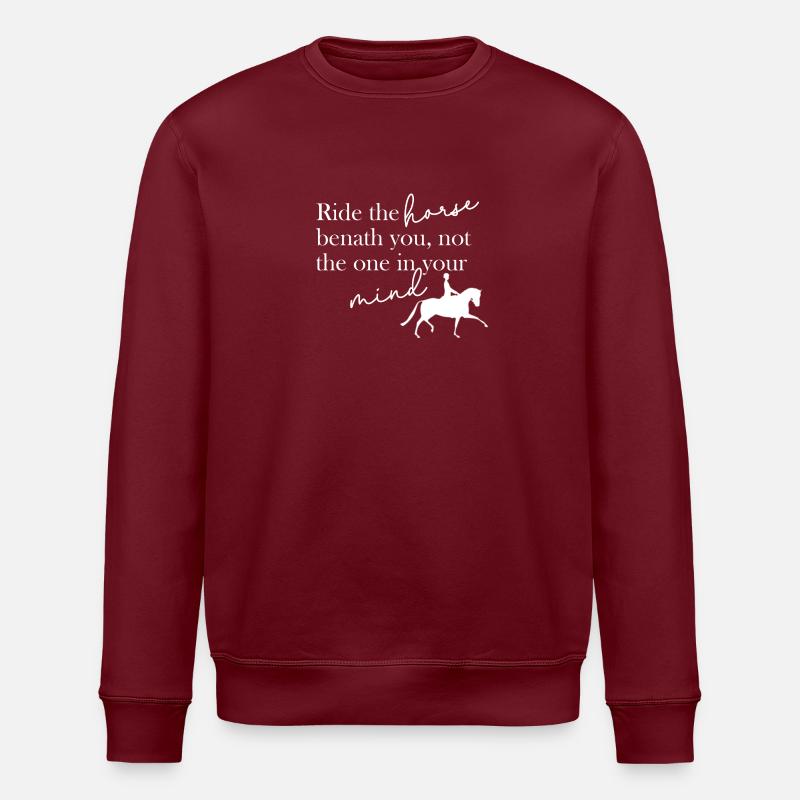 The Horse Beneath You - Stanley/Stella Unisex Bio-Sweatshirt ROLLER - Burgunderrot
