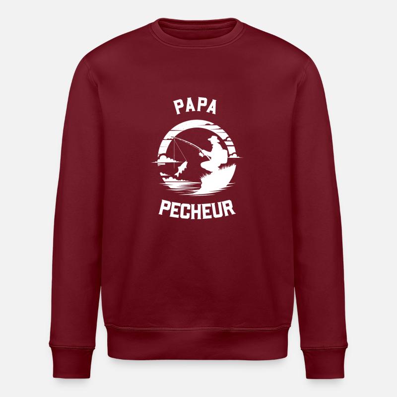 papa pécheur - Sweat bio ROLLER Stanley/Stella Unisexe - bordeaux