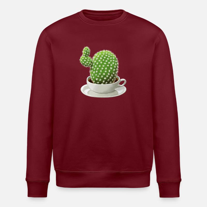 Cactus café - Sweat bio ROLLER Stanley/Stella Unisexe - bordeaux