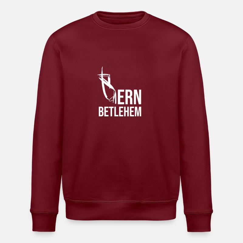 Bern Betlehem - Stanley/Stella Unisex Bio-Sweatshirt ROLLER - Burgunderrot