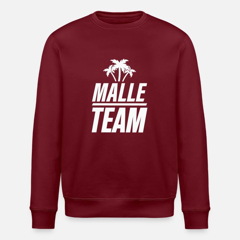 malle team - Stanley/Stella Unisex Bio-Sweatshirt ROLLER - Burgunderrot
