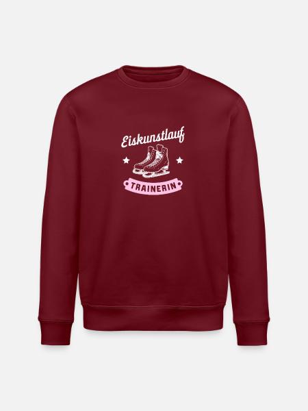 Eiskunstlauf-Trainerin Eisprinzessin Fanartikel - Stanley/Stella Unisex Bio-Sweatshirt ROLLER - Burgunderrot