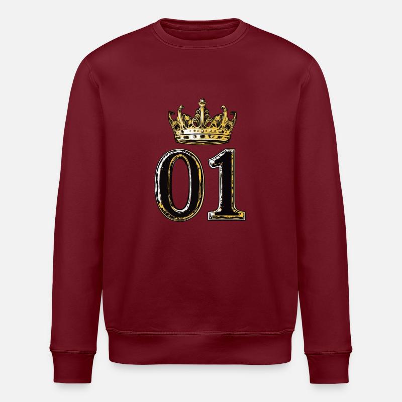 1 Couronne de chiffres - Sweat bio ROLLER Stanley/Stella Unisexe - bordeaux