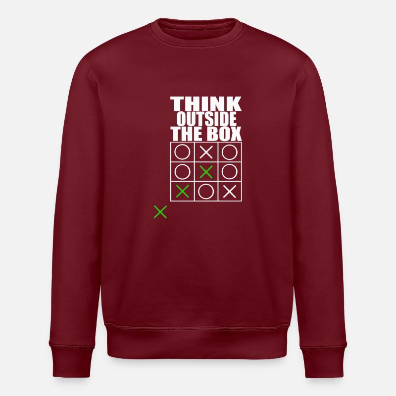 think outside the box - Stanley/Stella ROLLER Unisex Organic Sweatshirt - burgundy