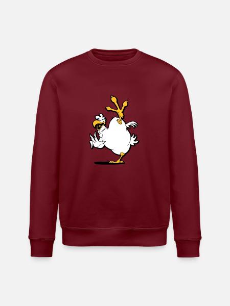 kung_fu_chicken - Stanley/Stella ROLLER Unisex Organic Sweatshirt - burgundy