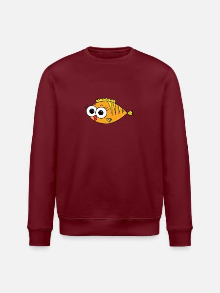 Fisch - Stanley/Stella Unisex Bio-Sweatshirt ROLLER - Burgunderrot