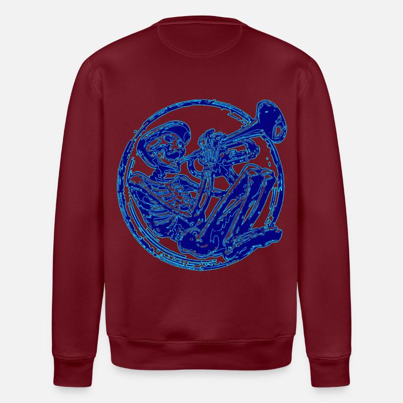 der kleine Trompeter - Stanley/Stella Unisex Bio-Sweatshirt ROLLER - Burgunderrot