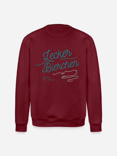 Lecker Bierchen - Stanley/Stella Unisex Bio-Sweatshirt ROLLER - Burgunderrot