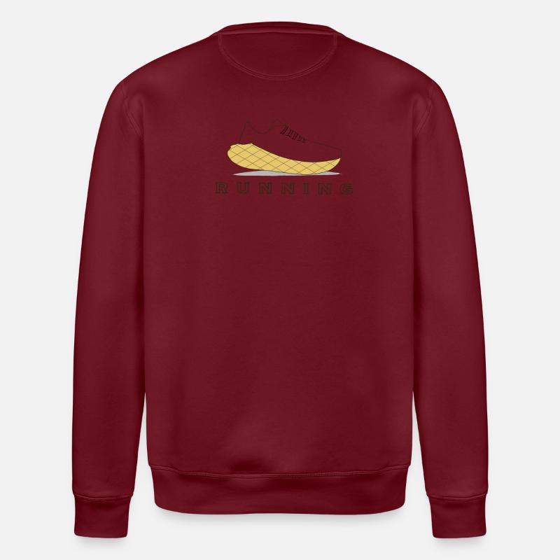 Running - Laufschuh - Stanley/Stella Unisex Bio-Sweatshirt ROLLER - Burgunderrot
