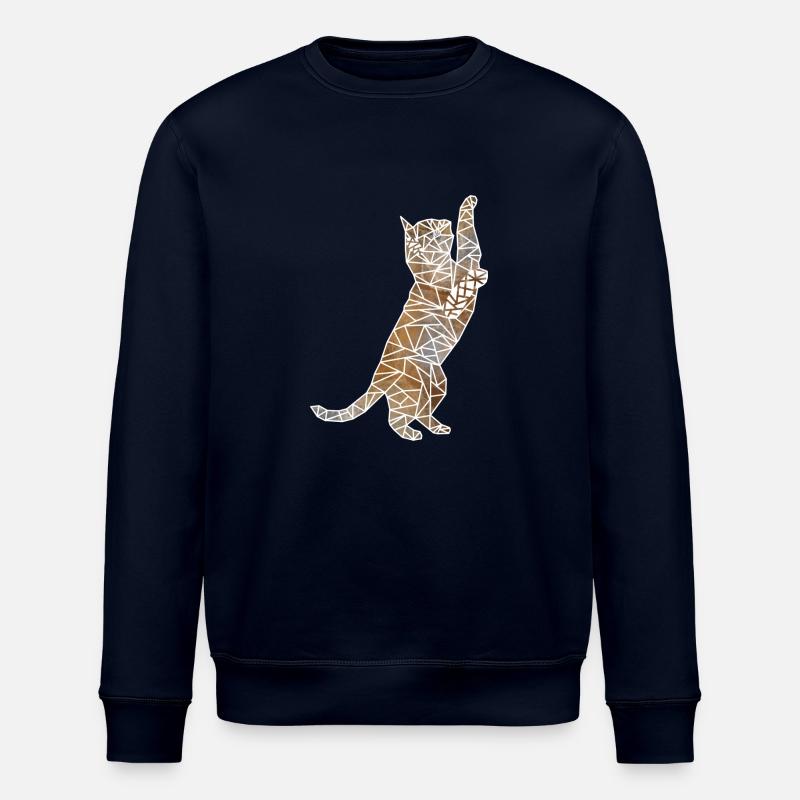 Chat de jeu géométrique - Sweat bio ROLLER Stanley/Stella Unisexe - marine