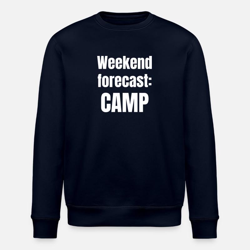Weekend forecast: Camp - Stanley/Stella ROLLER Unisex Organic Sweatshirt - navy