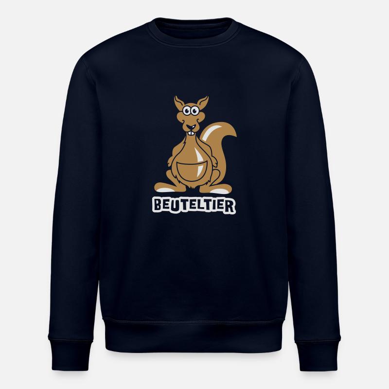 Känguru - Beuteltier - 2C - Stanley/Stella Unisex Bio-Sweatshirt ROLLER - Navy
