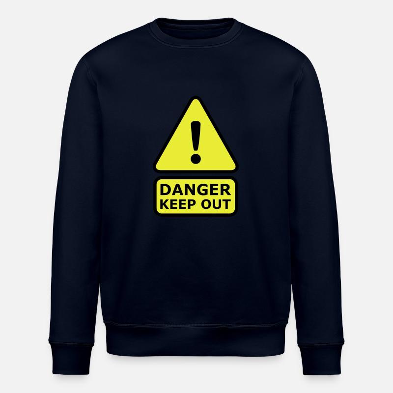 Danger Keep Out - Stanley/Stella ROLLER Unisex Organic Sweatshirt - navy