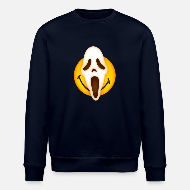 Smiley Scream Mask - Stanley/Stella Unisex Bio-Sweatshirt ROLLER - Navy