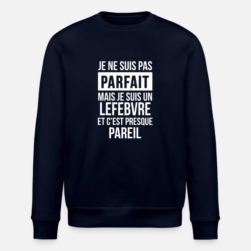 Nom de Famille - LEFEBVRE - Sweat bio ROLLER Stanley/Stella Unisexe - marine