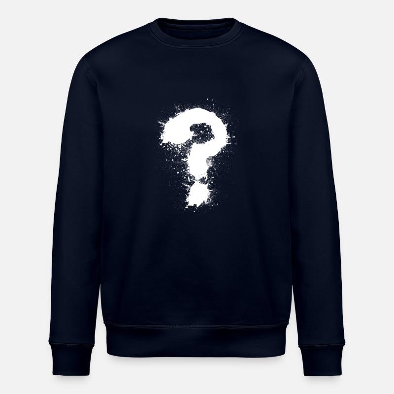 Question mark - Stanley/Stella ROLLER Unisex Organic Sweatshirt - navy